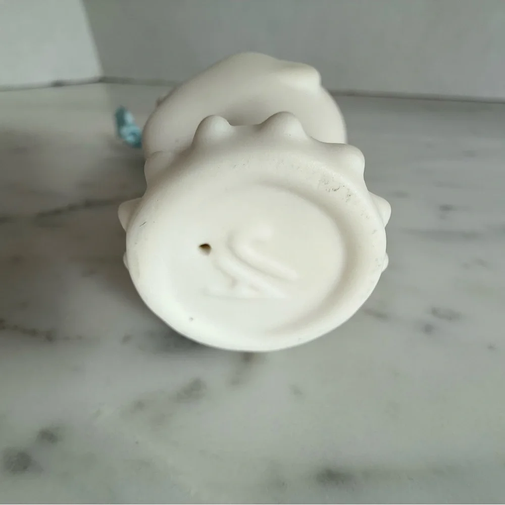 Jonathan Adler White Matte Porcelain Mohawk Ornament